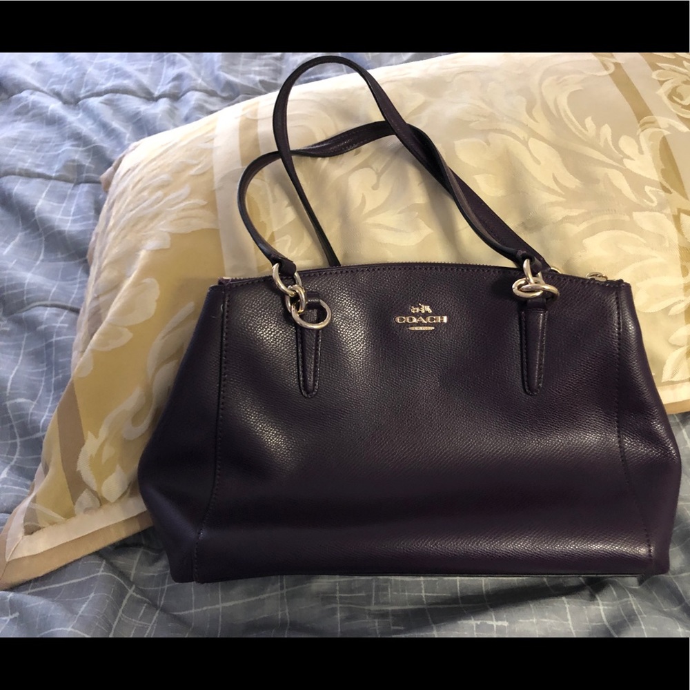 Aubergine Coach Bag, lightly used